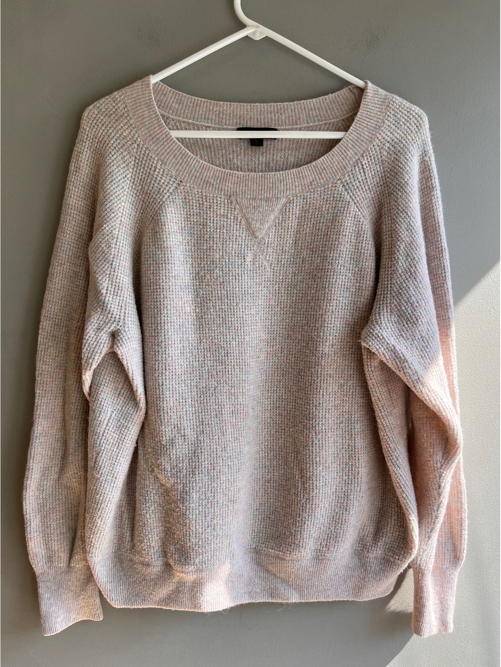 J.Crew Supersoft Yarn Waffle Crewneck Sweater Large